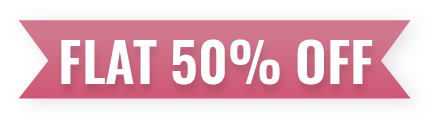 50% 0ff ribbon 