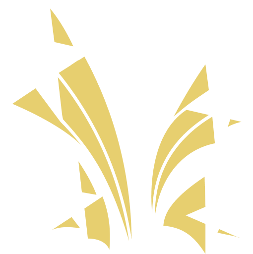 Gold stars with trails.